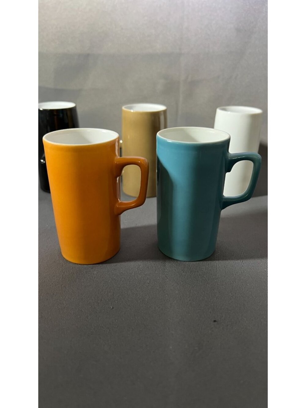 Set Of 5 Kenji Fujita for Tackett Associated Demitasse Ceramic Mugs In Assorted - Picture 4 of 6